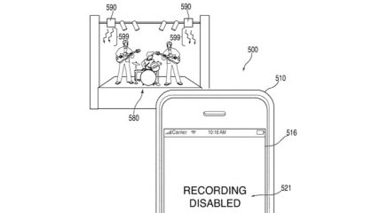 Apple патентует технологию, которая ограничит съемку в запрещенных местах