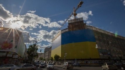 При реконструкции киевского ЦУМа пострадал строитель