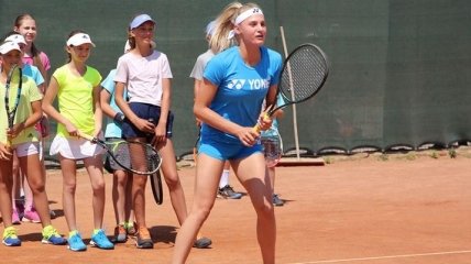 Ястремська провела тенісний майстер-клас для дітей у Чорноморську