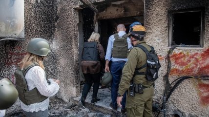 Ликвидация последствий атаки боевиков ХАМАС