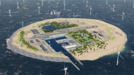 В Северном море построят остров с ветровыми электростанциями