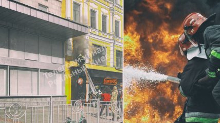 В столице горит учебное заведение