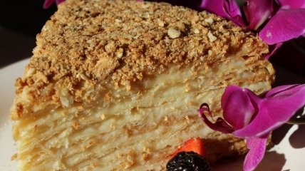 Рецепт дня: легкий диетический торт "Наполеон"