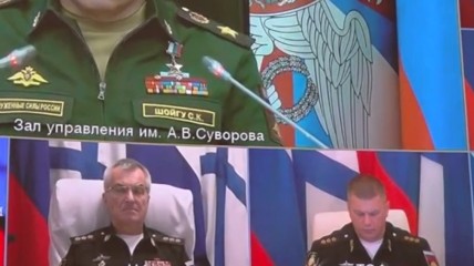 Скріншот з відео про засідання колегії міноборони росії