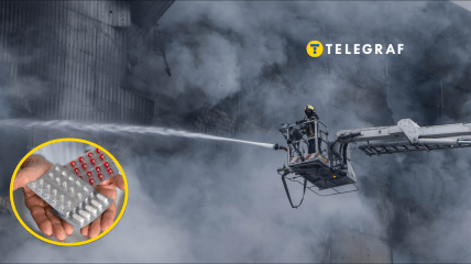 Пожар на складе в Киеве