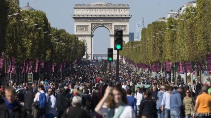 В Париже устроили день без машин