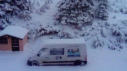 "Зима близко": украинских биатлонистов засыпало снегом
