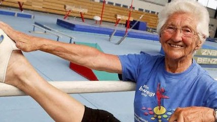 Шикарная женщина: 91-летняя гимнастка из Германии (Фото)