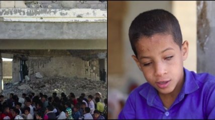 Слепой с рождения: в Йемене 9-летний мальчик работает учителем в школе рядом с зоной боевых действий
