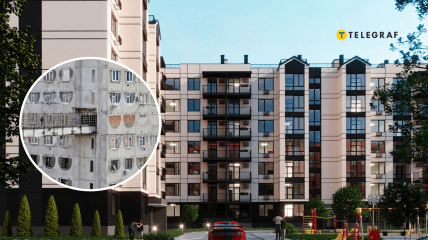 Старые дома и новостройки