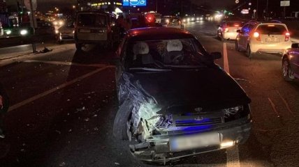 Рекордно пьяный водитель разбил пять машин в Киеве (фото)