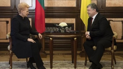 Грибаускайте в Киеве встретилась с Порошенко 