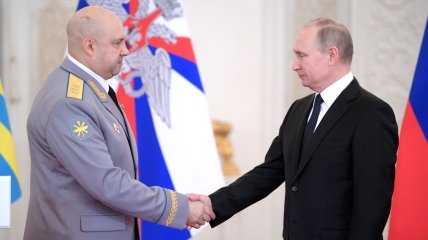 Сергей суровикин и диктатор владимир путин