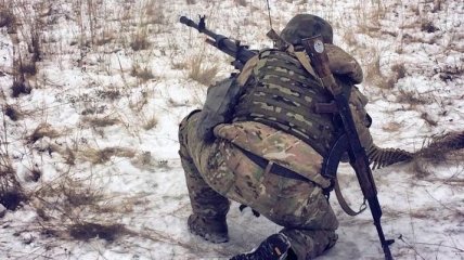 Бойцы полка "Днепр-1" уничтожили снайперскую позицию террористов