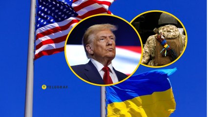 Дональд Трамп та боєць ЗСУ