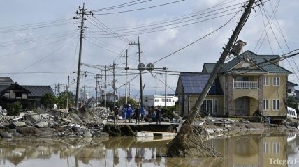 В Японии растет число жертв сильного наводнения