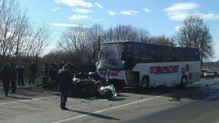 ДТП на Волыни: BMW столкнулась с автобусом