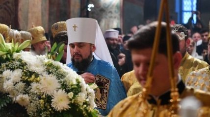 Интронизация митрополита Киевского: Филарет поздравил Епифания