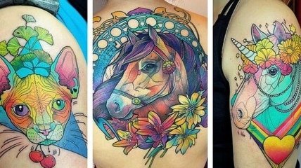 Яркие анималистические татуировки, которые сводят с ума своей красотой (Фото)