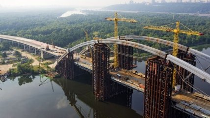 Открытие моста на Троещину перенесли на 2019 год