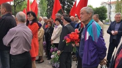 Пенсионеры Запорожья под руководством коммунистов вышли на митинг