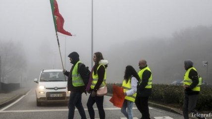 "Желтые жилеты" начали протестовать в Португалии 