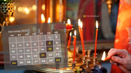 Церковный календарь на ноябрь 2025