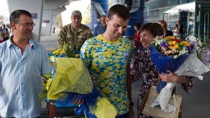 Олимпийского призера Кулиша встретили в аэропорту "Борисполь"