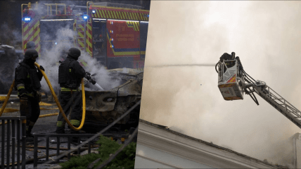 Последствия удара в Днепре