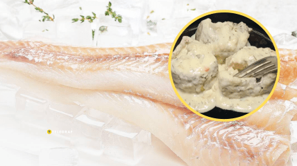 Минтай в сметанном соусе