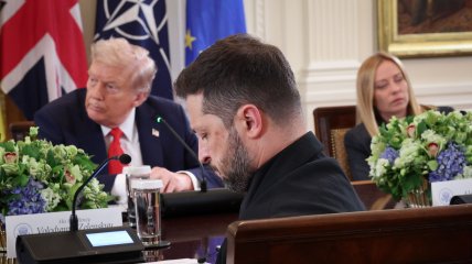 Дональд Трамп, Джорджа Мелони и Владимир Зеленский