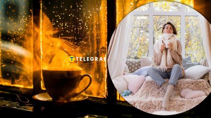 Дівчина гріється біля вікна