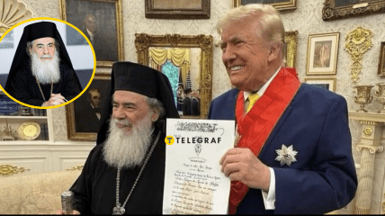 Патріарх Феофіл та Дональд Трамп