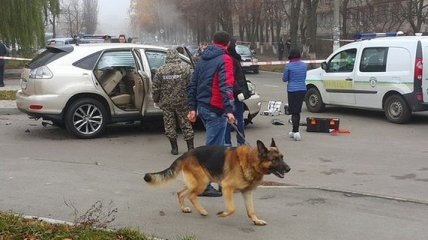 В Киеве во время движения взорвался Lexus