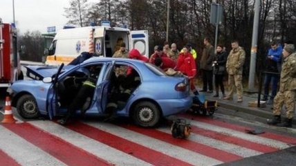 На Львовщине в результате ДТП пострадала женщина и двое детей