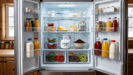 Продукты в холодильнике