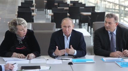 Татьяна Тарасова и Владимир Путин