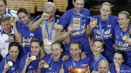 Волейболистки сборной России в пятый раз выиграли чемпионат Европы