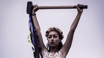 Стали известны подробности об оголившейся в АП активистке FEMEN