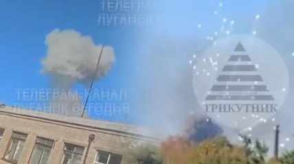 "Город сотрясает от взрывов": в Луганской области прилет в тыл оккупантов, рвутся склады боеприпасов (видео)