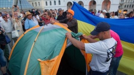 Участники Врадиевского шествия снова поставят палатки в столице