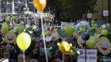 В крупных городах планеты проходят "климатические" протесты