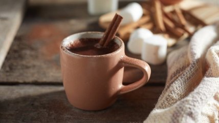 Кава з какао та корицею