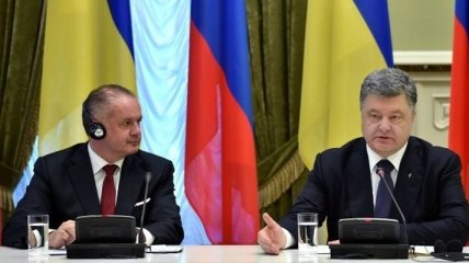 Порошенко договорился о встрече с президентом Словакии
