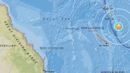 В Тихом океане произошло землетрясение 
