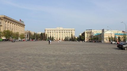 В Харькове "заминировали" площадь Свободы