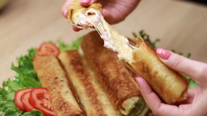 Трубочки з лаваша