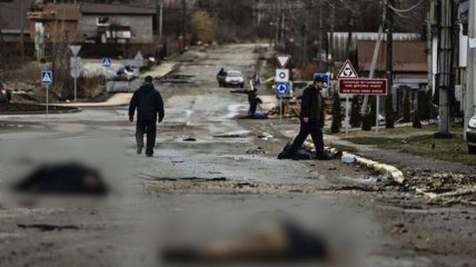 Улицы Бучи после ухода россиян буквально усеяны телами погибших украинцев
