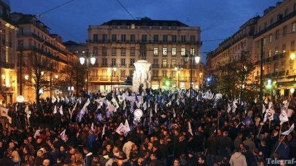 Португальские полицейские вышли на акцию протеста