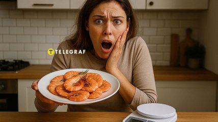 Украинка с креветками